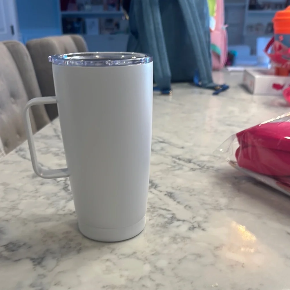 White Insulated Tumbler for Coffee and Tea